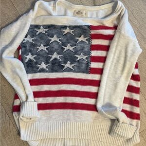 American Flag Sweater Hollister S
